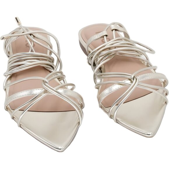 INC International Concepts Kharmaa Gold Strappy Pointed Sandals Women's US 8M - Picture 1 of 6